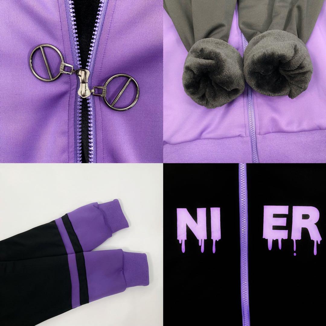 NieR 内側 超ふわもこ 防寒厚手DOUBLE ZIP PARKA パーカー