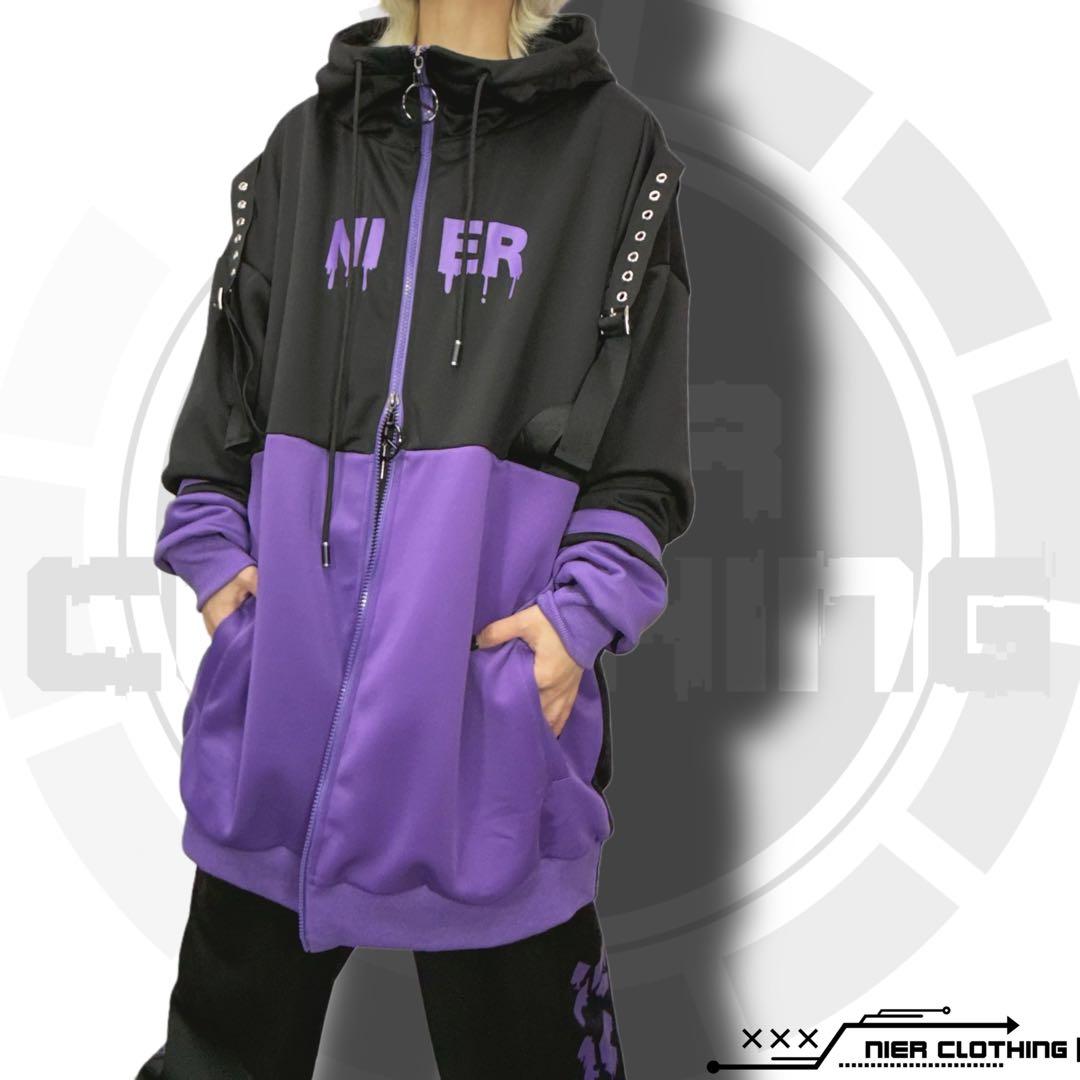 NieR 内側 超ふわもこ 防寒厚手DOUBLE ZIP PARKA パーカー