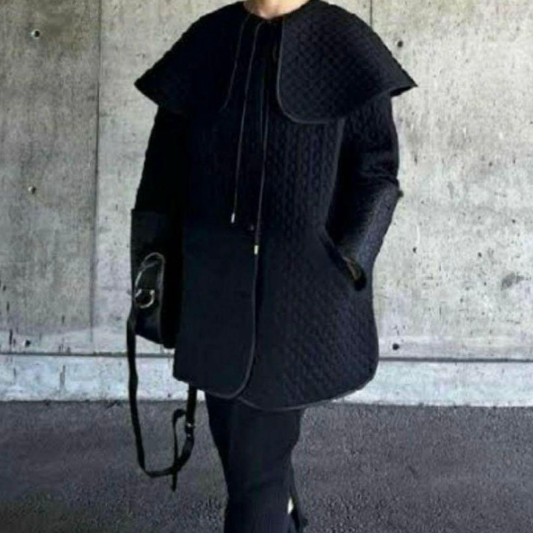 ジャケット・アウター eLLa quilting cape coat