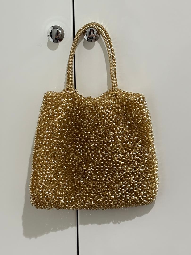 ★美品★ANTEPRIMA ゴールド　パーティーバッグ