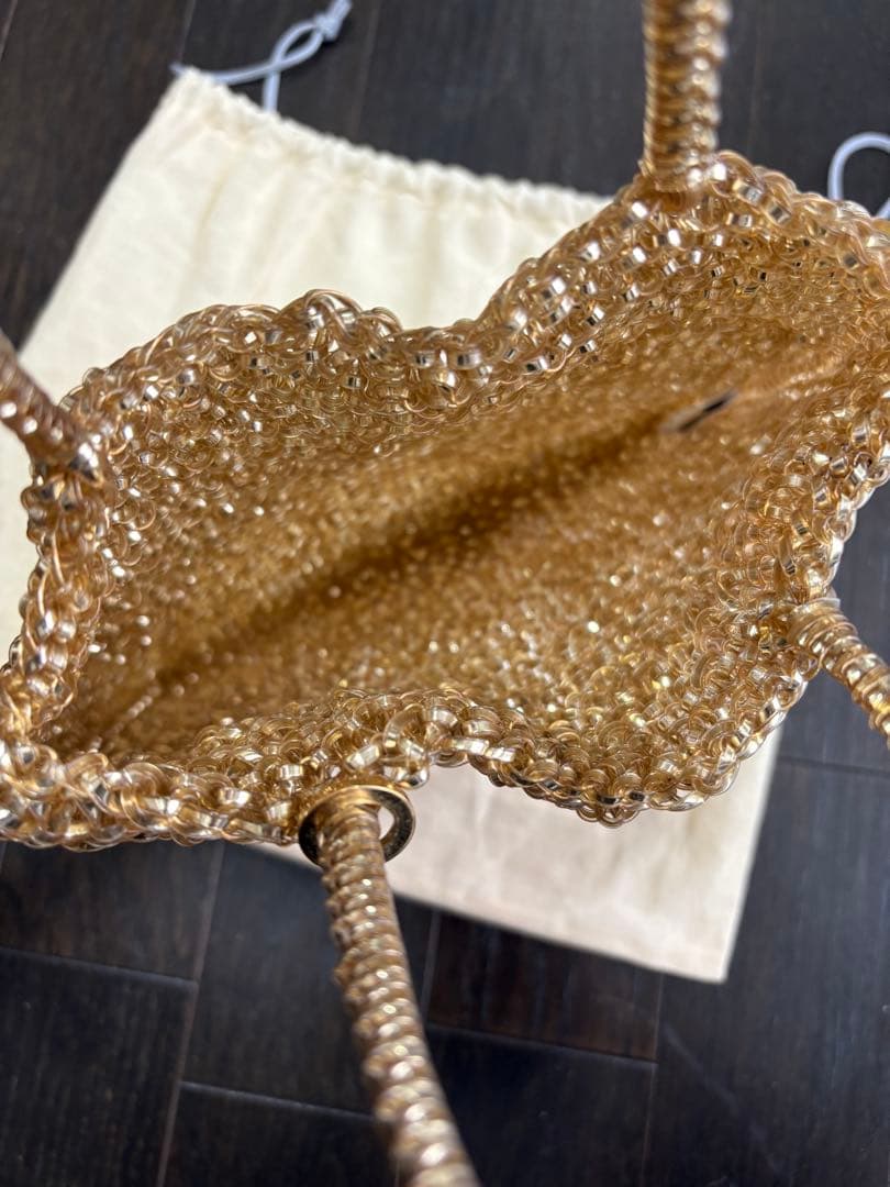 ★美品★ANTEPRIMA ゴールド　パーティーバッグ