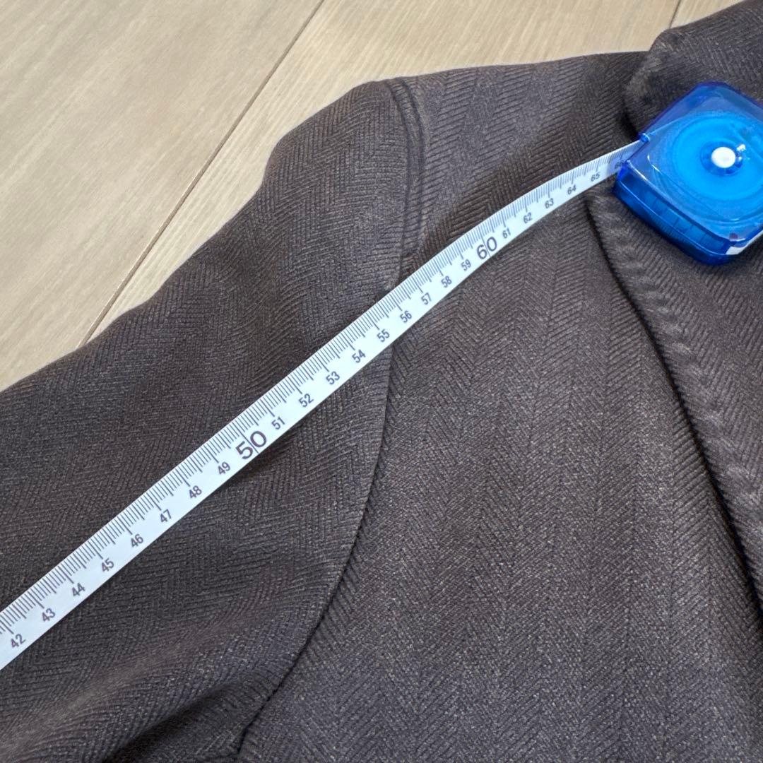 BURBERRY ダークグレー ヘリンボーンジャケット
