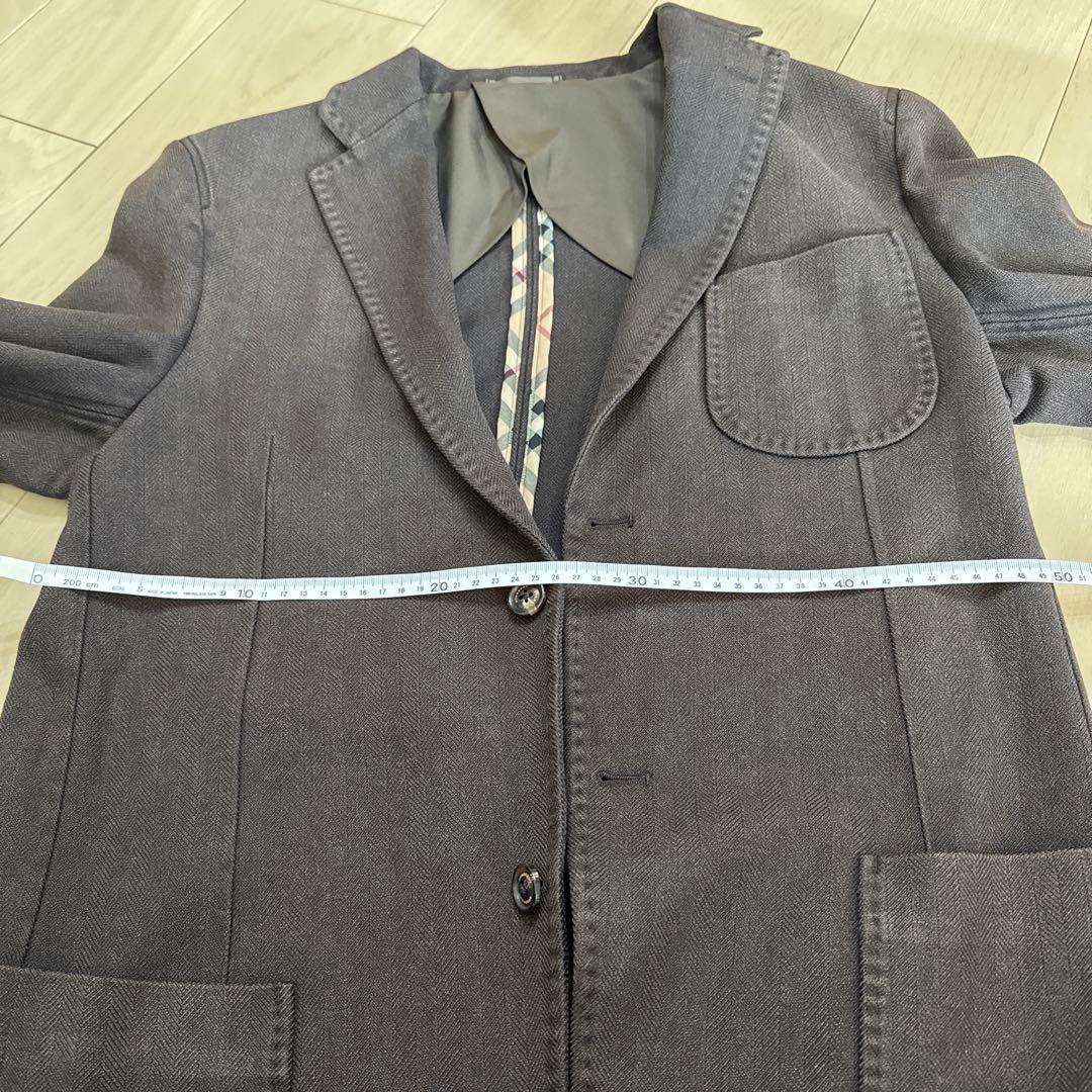 BURBERRY ダークグレー ヘリンボーンジャケット
