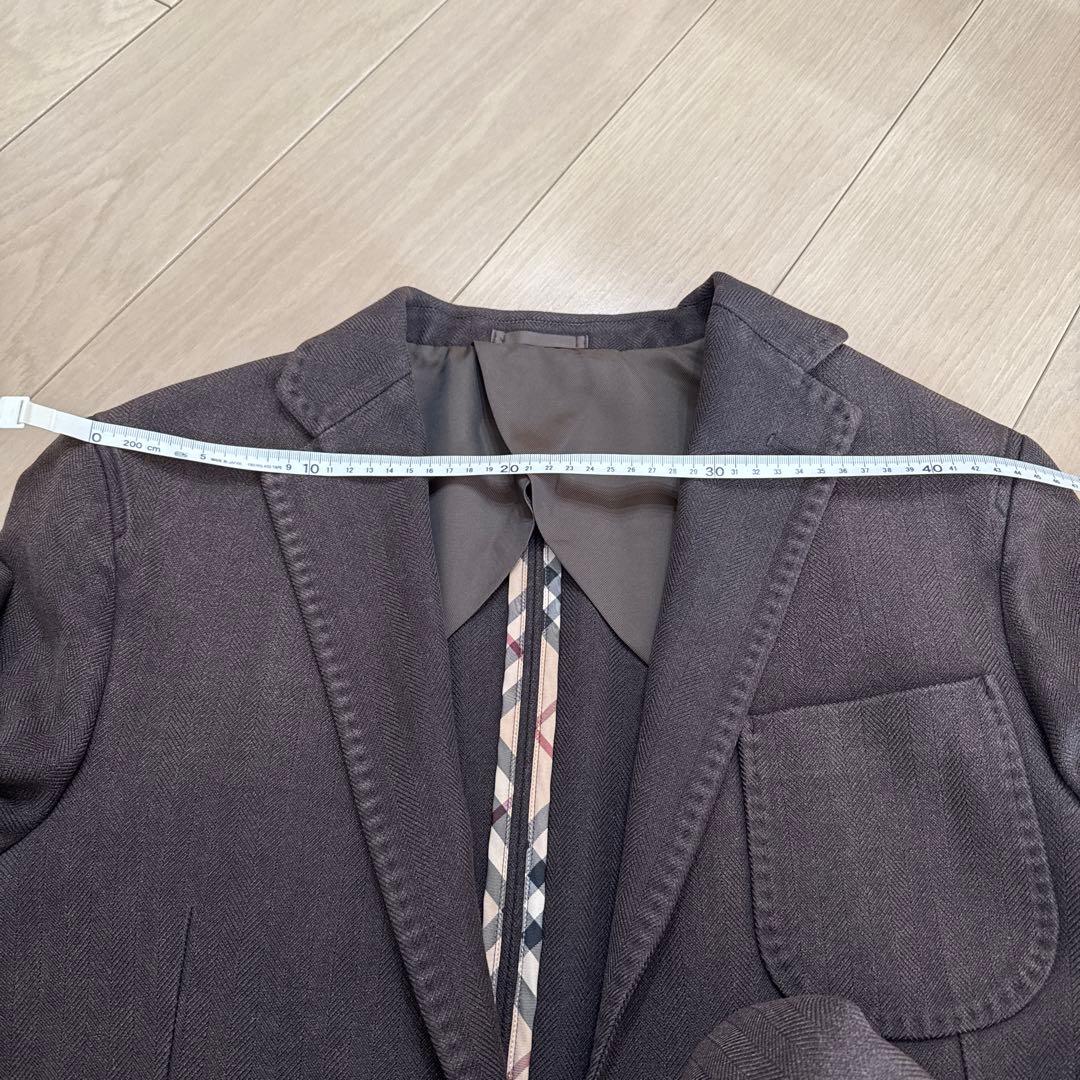BURBERRY ダークグレー ヘリンボーンジャケット