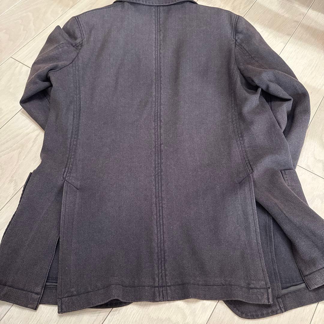 BURBERRY ダークグレー ヘリンボーンジャケット