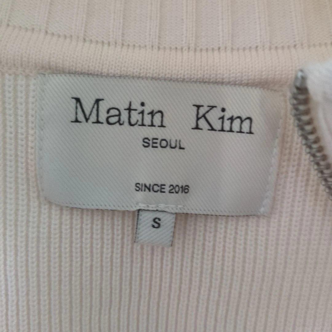 Matin Kim ホワイトニットベスト