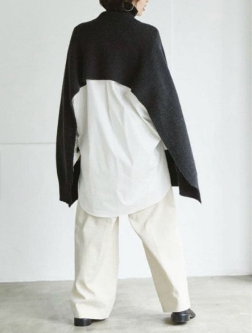 極美品✨️ トゥデイフル タートルネック ニット ストール ラムウール