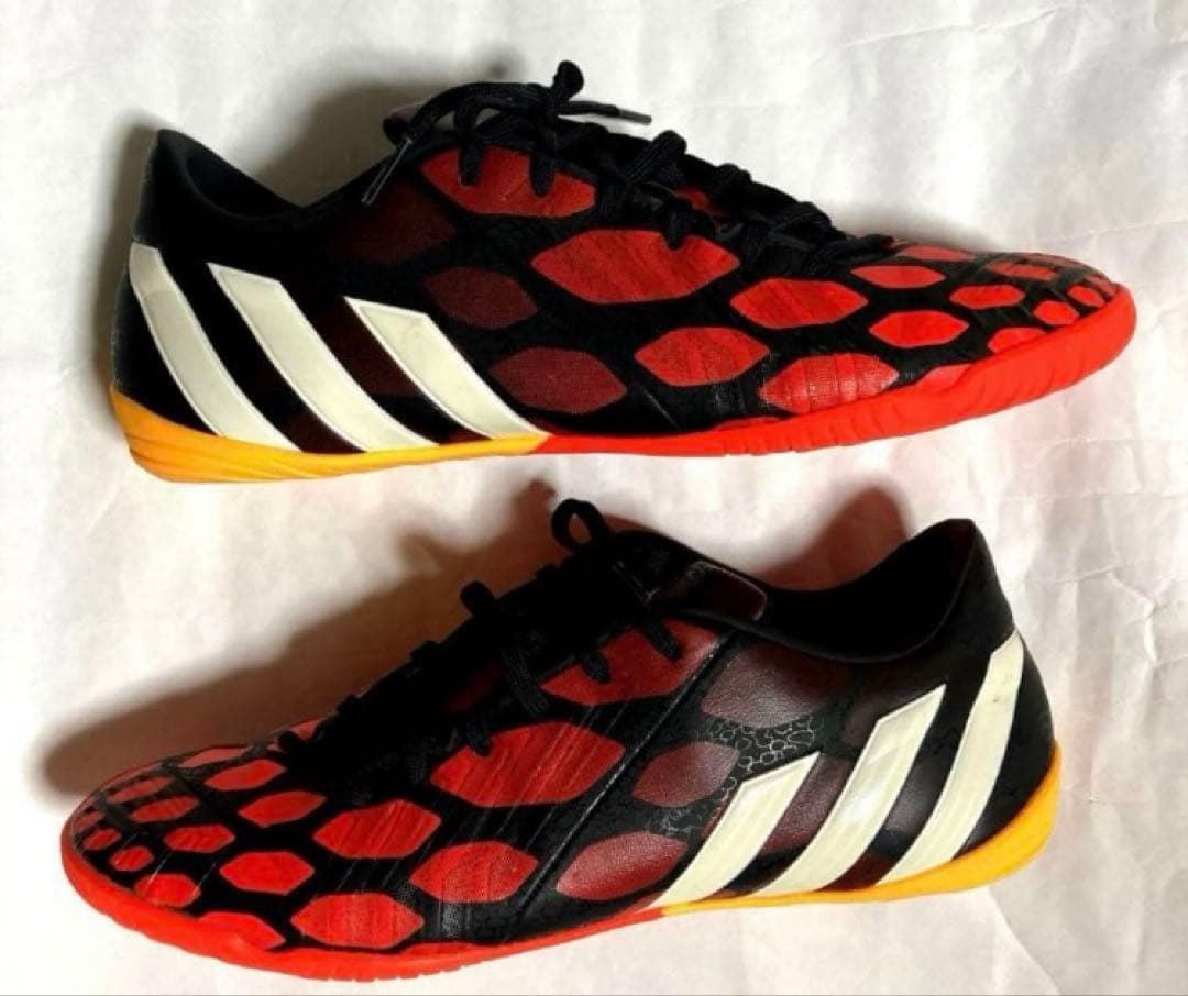 adidas フットサルシューズ　27.0 ブラック✖︎オレンジ　超貴重‼️