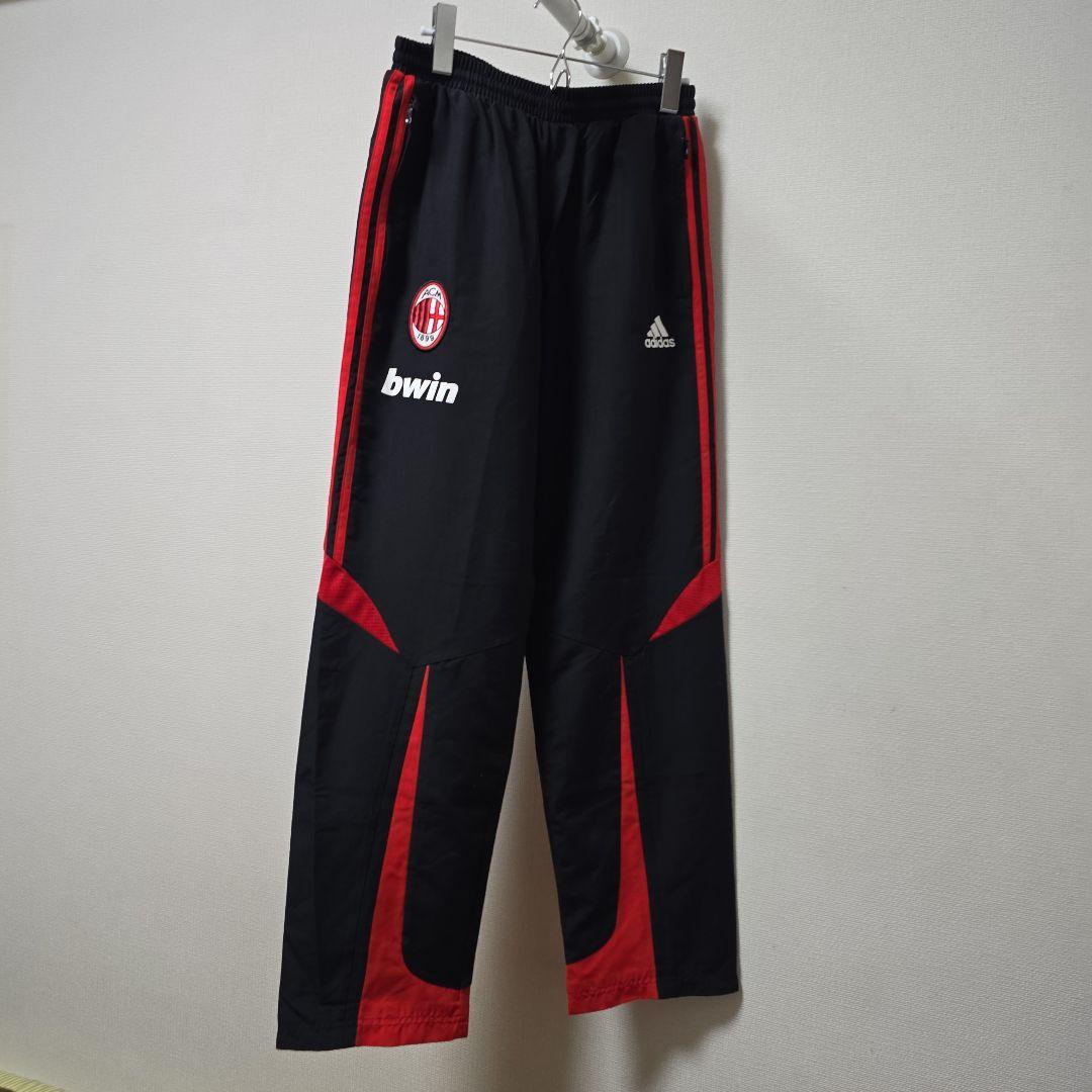 ACミラン adidas ピステ レッド　上下Mサイズ　トレーニングウエア