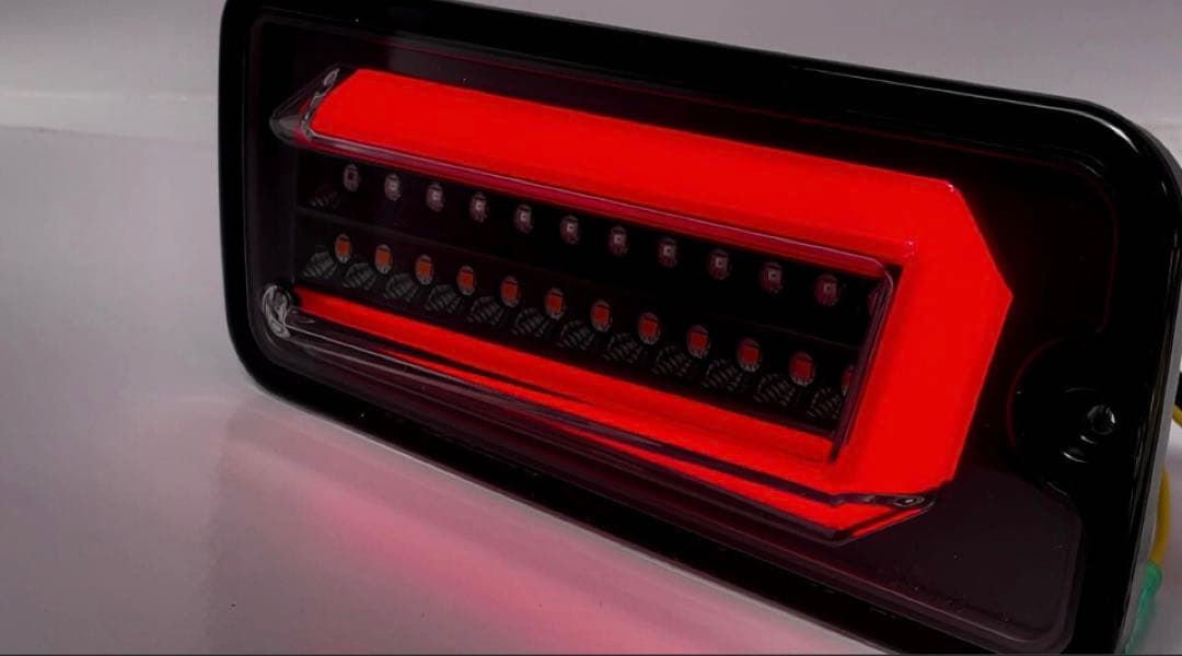 ハイゼットトラックS200/S500流れるウインカーフルLEDテール黒 左右