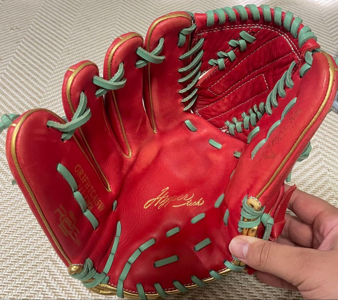 Rawlings 左用 ピッチャー 軟式グローブ レッド
