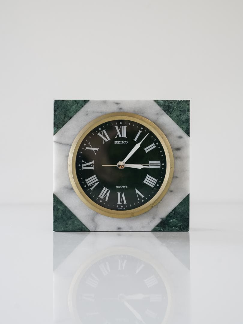 80's vintage SEIKO 置時計 大理石 ミッドセンチュリー レトロ