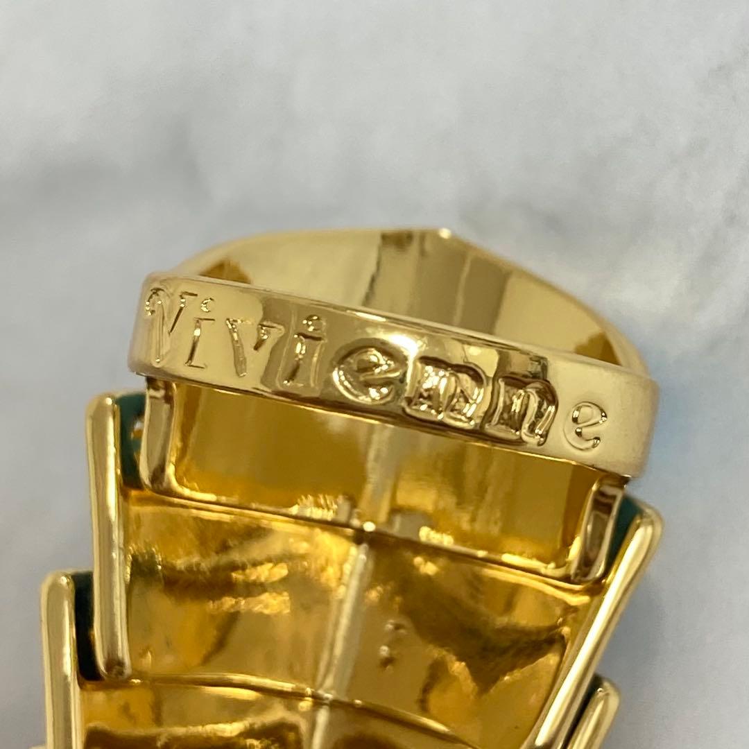 Vivienne Westwood｜ARTEMISリング　ゴールド×ブルー