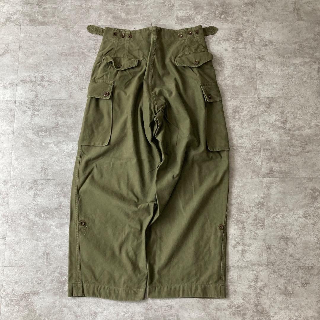 50s オランダ軍 実物 ダブルフェイス カーゴパンツ ボタンフライ