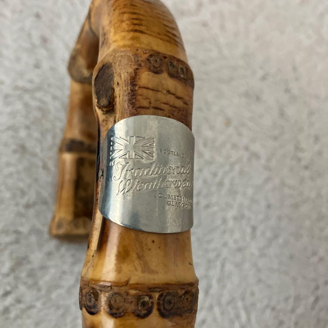 中古Traditional Weatherwear 折りたたみ傘　日傘　ボーダー