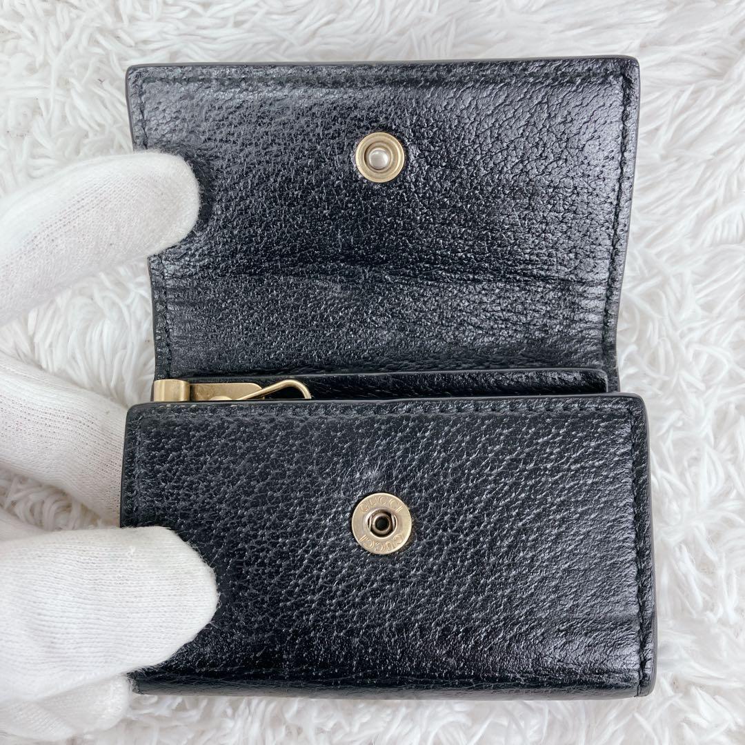 美品✨GUCCI グッチ キーケース 6連 アニマリエ ビー 蜂 ブラック 黒