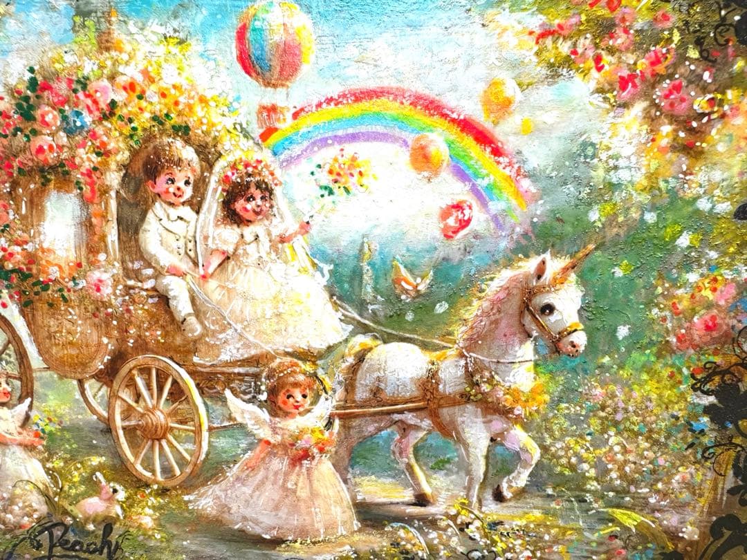 ぷるぷる侍　絵画原画《小さな恋の御伽草子》