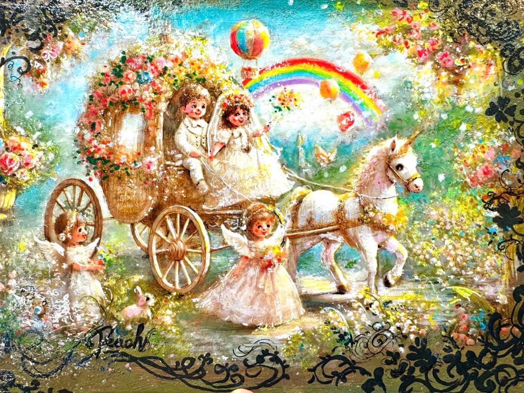 ぷるぷる侍　絵画原画《小さな恋の御伽草子》