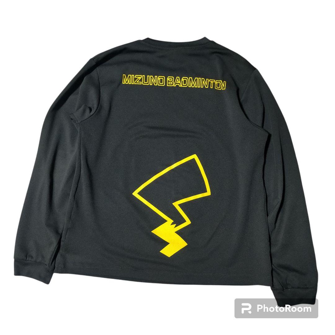 ミズノ MIZUNO ポケモン ピカチュウ ロンT 長袖 Tシャツ バドミントン