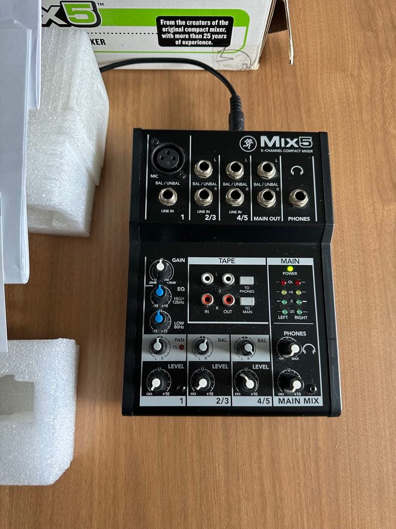Mix5 5チャンネルコンパクトミキサー