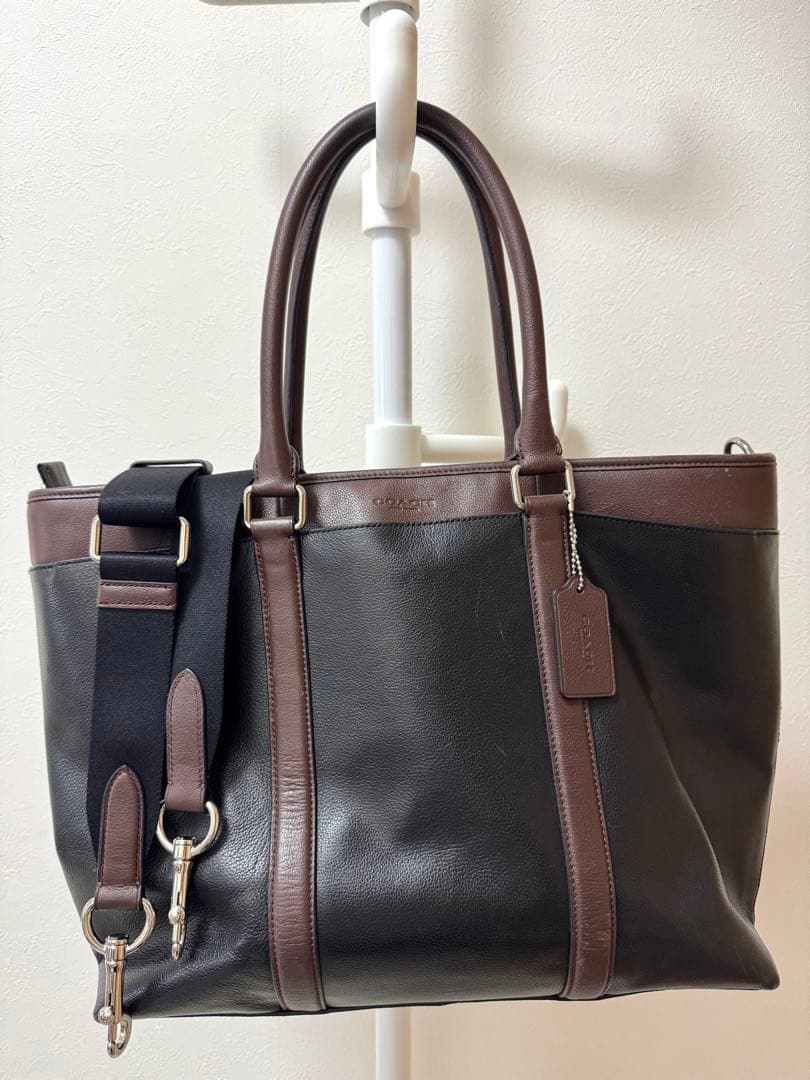 コーチ COACH NEW YORK レザートートバッグ ビジネスバッグ メンズ