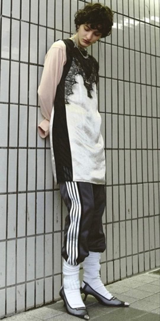 prank projectシルクレースキャミワンピース