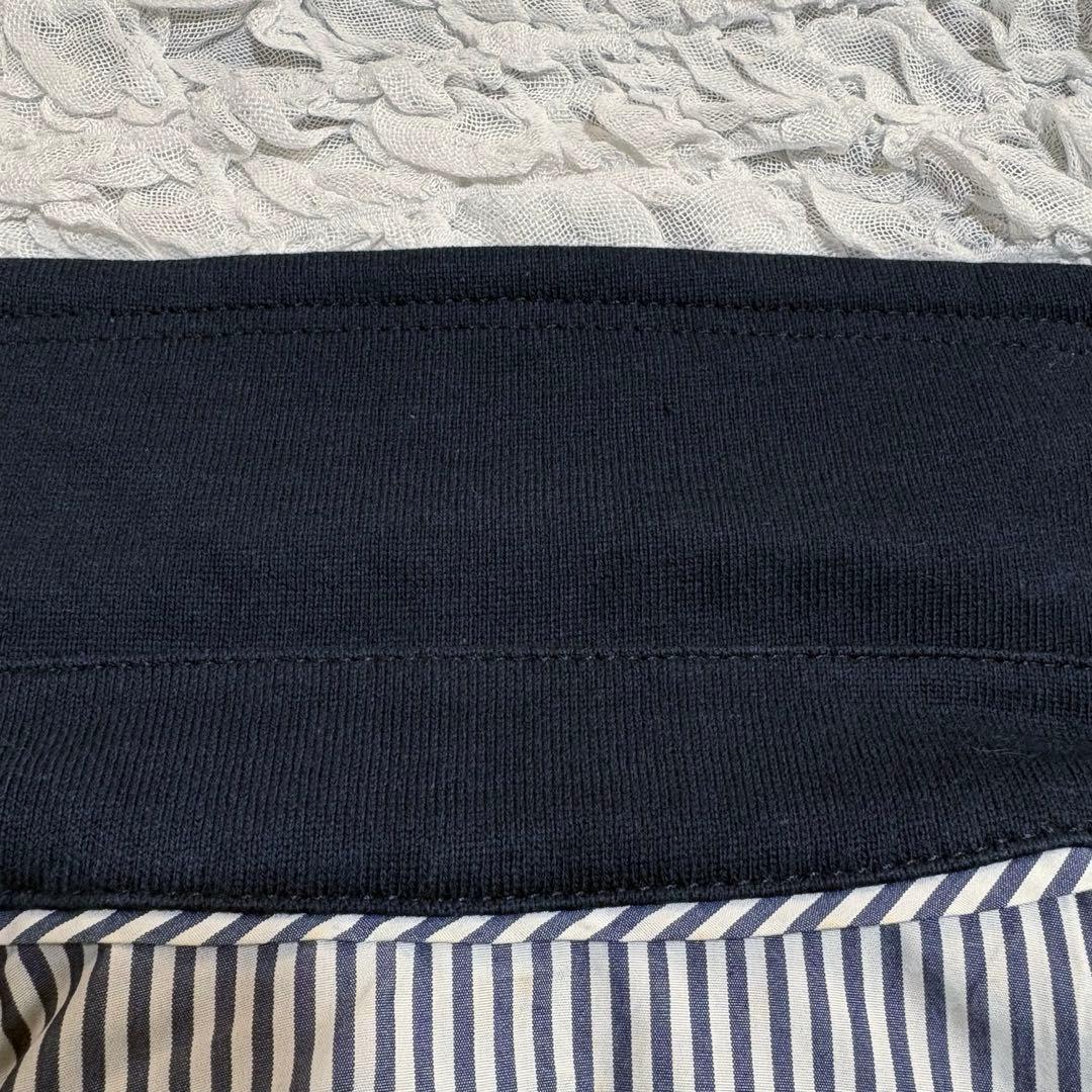 美品 BURBERRY ポンチョ ケープ コート ロゴ 金ボタン ネイビー 38