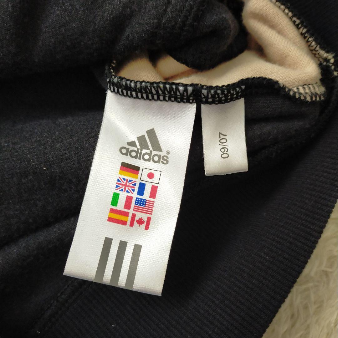 Y2K adidas ベロア トラックジャケット ブラック L　平成ロゴ