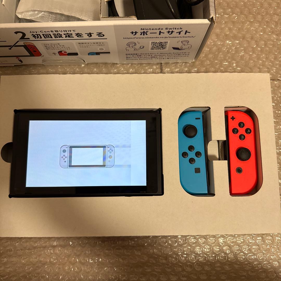 【不具合あり】Nintendo Switch ネオンブルー　レッド