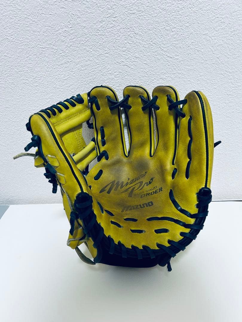 ミズノプロ　オーダー　軟式　内野手　坂本勇人　 黄色