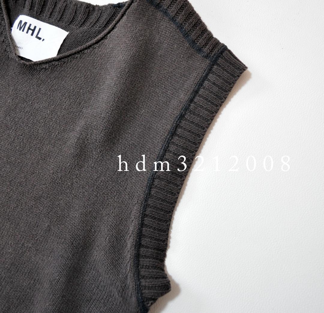 MHL マーガレットハウエル COTTON LINEN SLUB ニットベスト