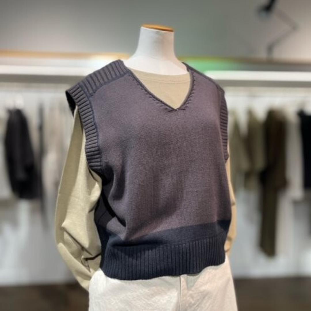 MHL マーガレットハウエル COTTON LINEN SLUB ニットベスト