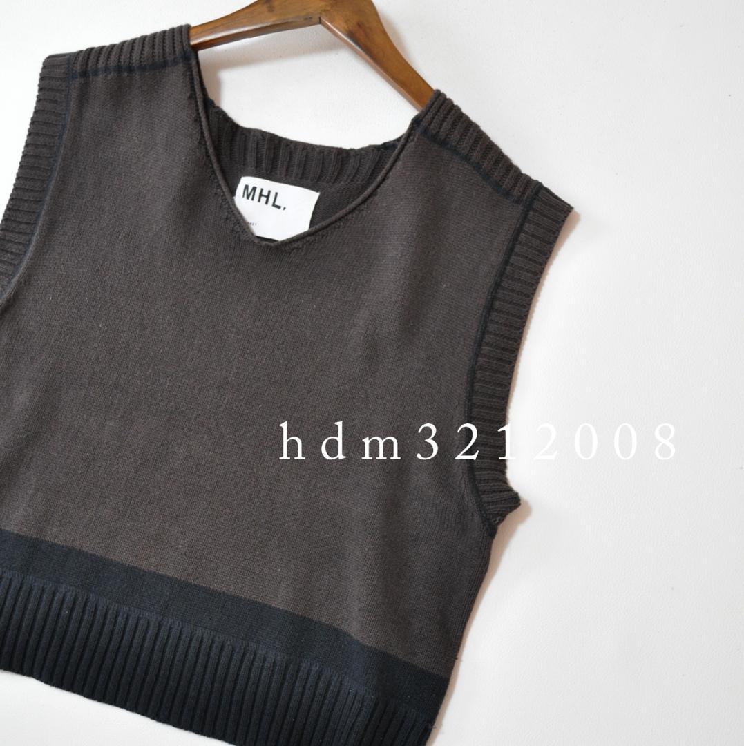 MHL マーガレットハウエル COTTON LINEN SLUB ニットベスト