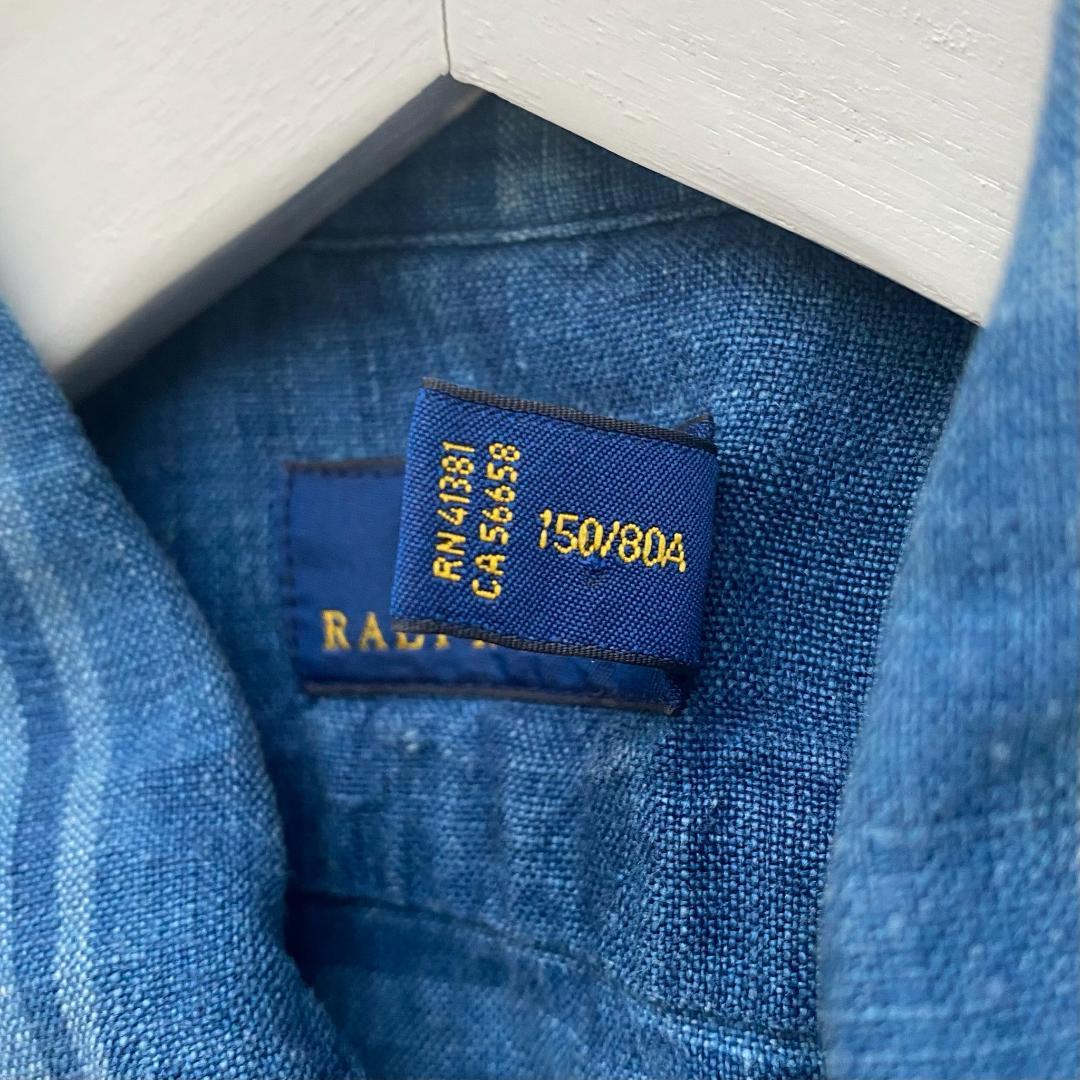 POLO RALPH LAUREN ラルフローレン リネンシャツワンピース