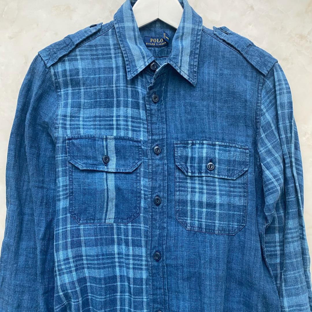POLO RALPH LAUREN ラルフローレン リネンシャツワンピース
