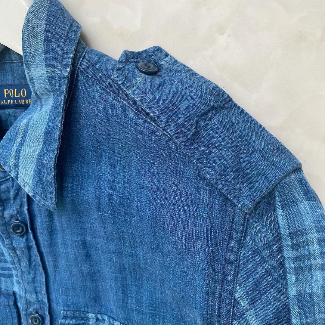 POLO RALPH LAUREN ラルフローレン リネンシャツワンピース