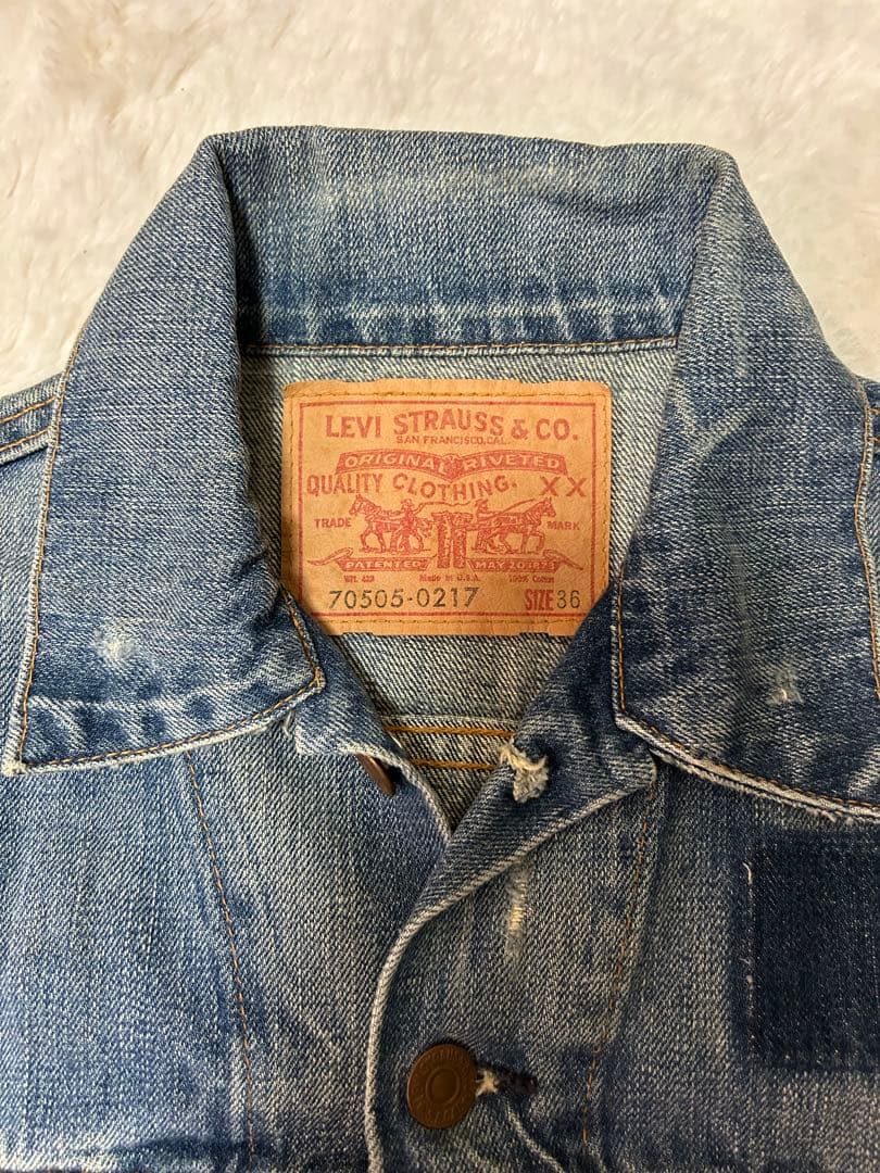 90年代 リーバイス デニムジャケット70505 バレンシア555