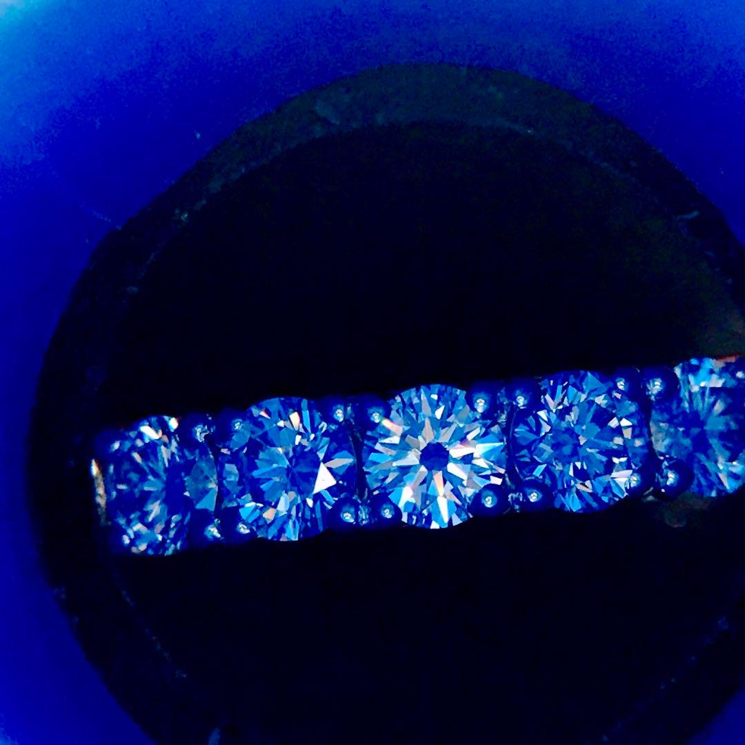 0.64ct タサキ ハーフエタニティ ダイヤモンドリング PT900 ダイヤ
