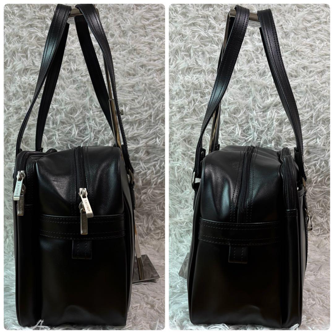 ✨極美品✨イーストボーイ スクールバッグ 自由の女神 ピンクビーナス レザー 黒