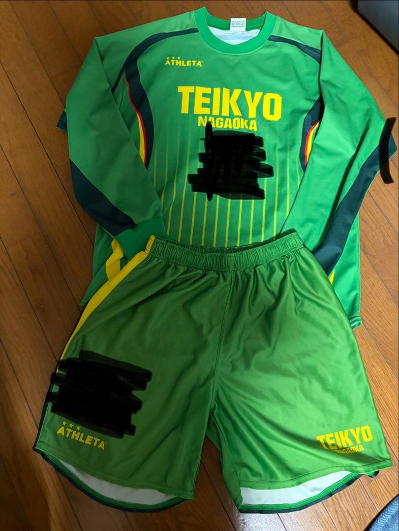 帝京長岡　サッカー部　ユニフォーム　上下セット