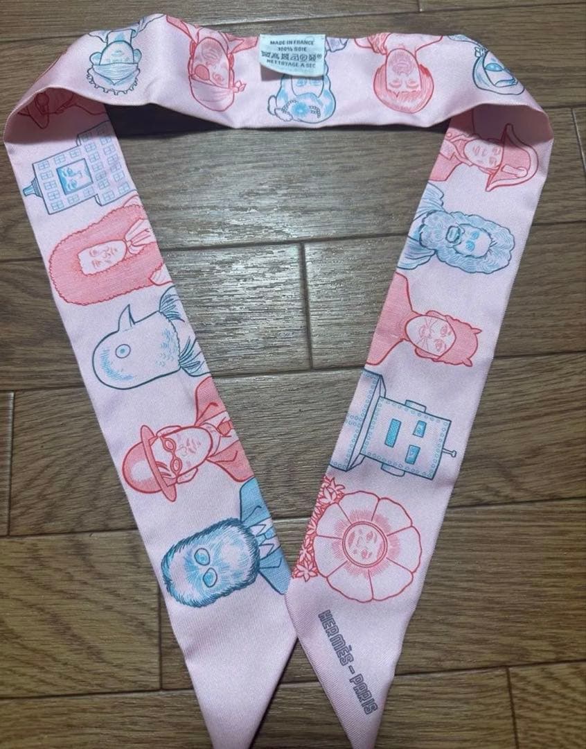 箱付　エルメス HERMES ツイリー　ドレスコードピンク