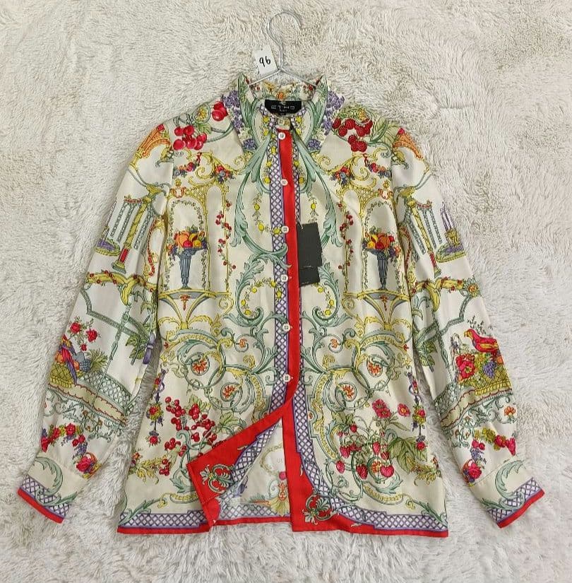 ETRO エトロ シルクブラウス シャツ 【サイズ40 L相当】【タグ付】