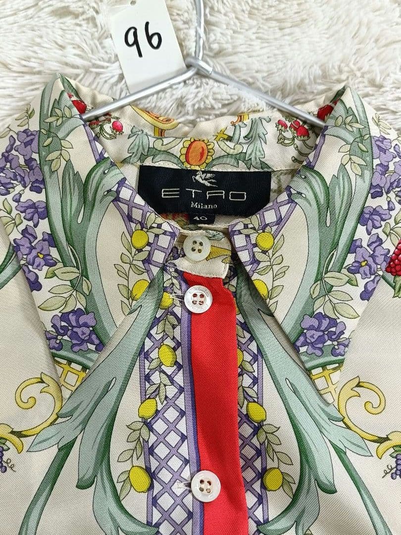 ETRO エトロ シルクブラウス シャツ 【サイズ40 L相当】【タグ付】