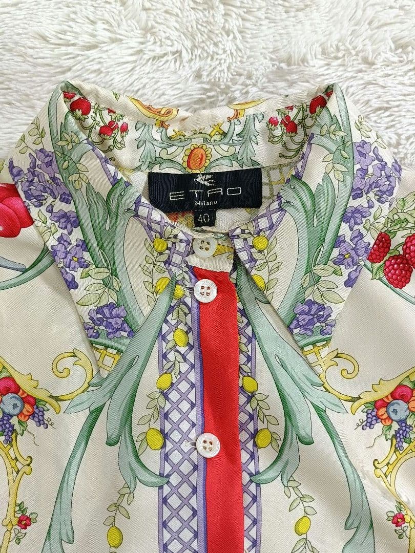 ETRO エトロ シルクブラウス シャツ 【サイズ40 L相当】【タグ付】