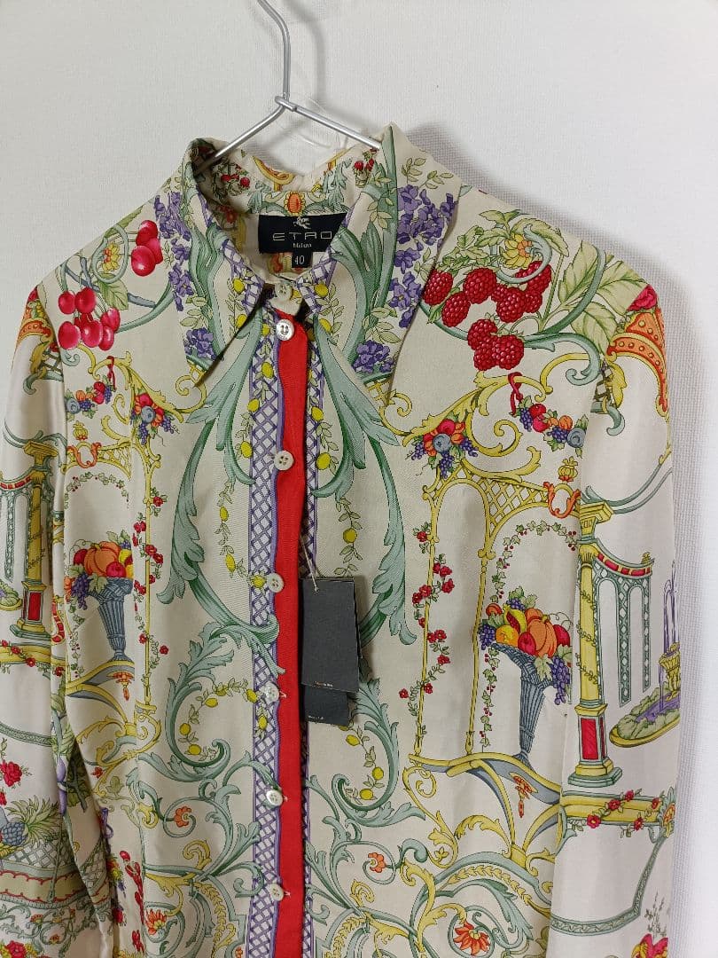 ETRO エトロ シルクブラウス シャツ 【サイズ40 L相当】【タグ付】