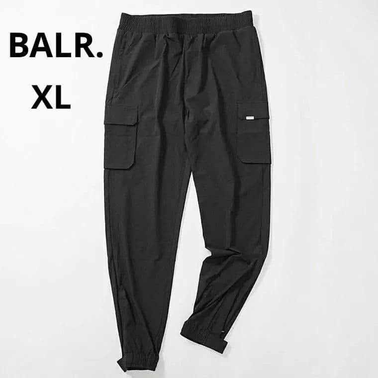 【新品未使用タグ付き】BALR ボーラー　テックカーゴパンツ　ＸＬ　黒