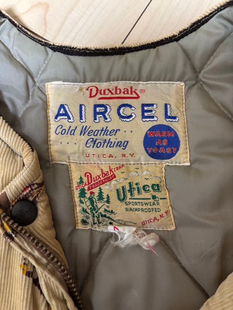 Duxbak AIRCEL ベスト 50s〜70s ベストハンティングUSA製
