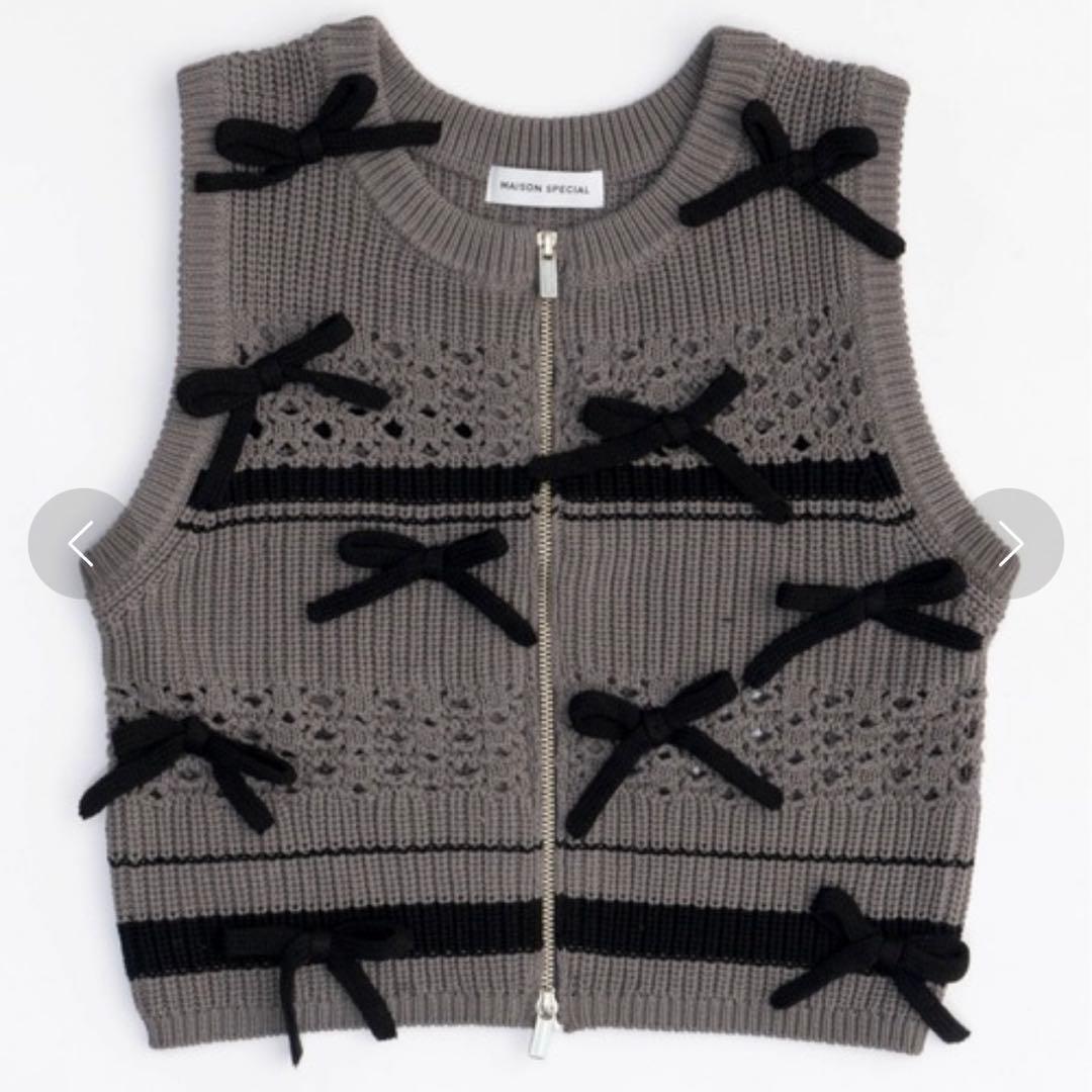 トップス MAISON SPECIAL So Many Ribbons Vest