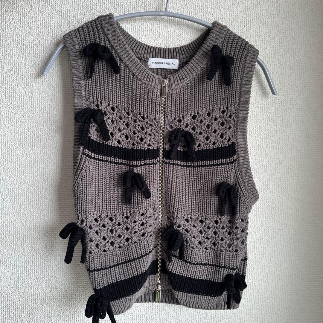 トップス MAISON SPECIAL So Many Ribbons Vest