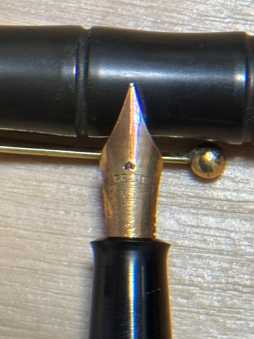 【激レア】万年筆 ワランテッド 14K ゴールド レトロ　ジャンク品